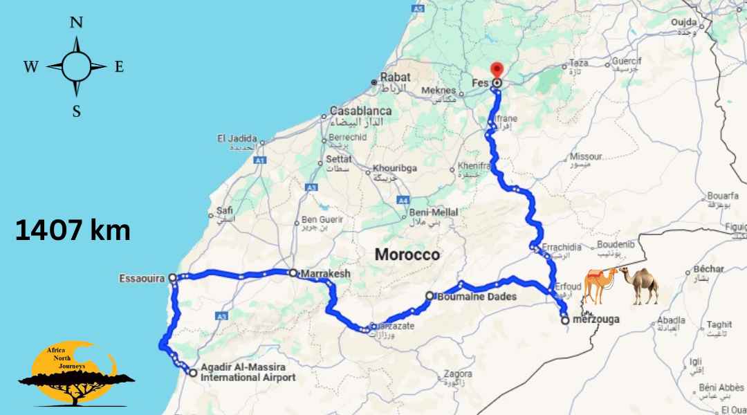 Tour Marruecos 10 días desde Agadir | Tour de 10 Días al Desierto de Marruecos desde Agadir | Viajes a Marruecos | Paquetes de Vacaciones.