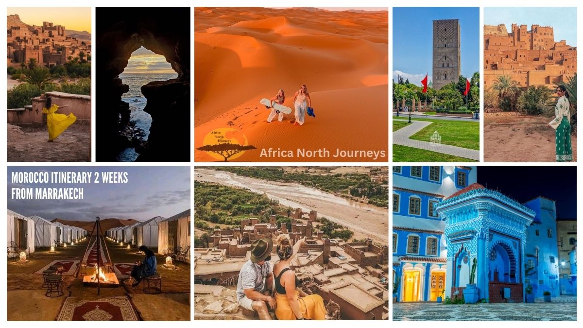 Morocco itinerary 14 Days itinerary from Marrakech Grand Tour. Best Popular 14 Days Grand Tour in Morocco from Marrakech to Sahara.