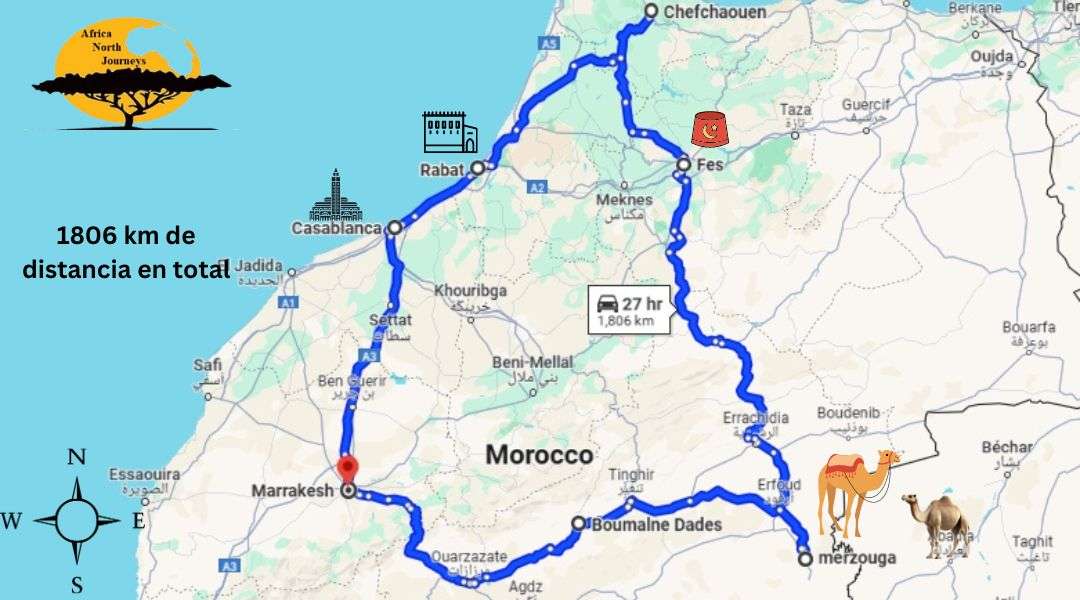 Morocco 8 Day itinerary